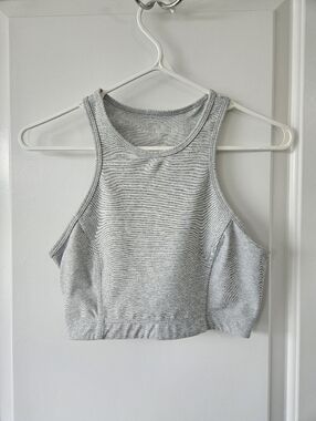 Outdoor Voices Light Gray Racerback Sports Bra Size Small